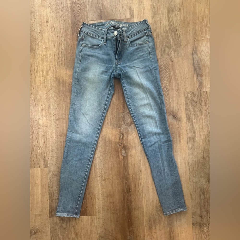American Eagle Outfitters Vintage Super Stretch Jegging Blue Size 2